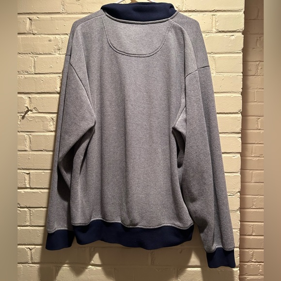 Orvis Mens signature grey quarter-zip sweatshirt size large - Picture 2 of 6